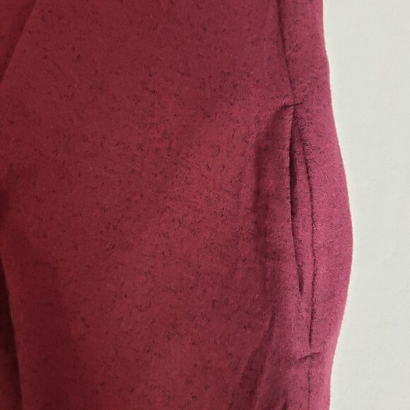 By And By Womens Sweater Dress Size Small Keyhole Neck Long Sleeve Pockets Wine - Picture 7 of 11